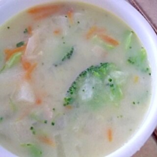 豆乳と野菜のヘルシー・スープ